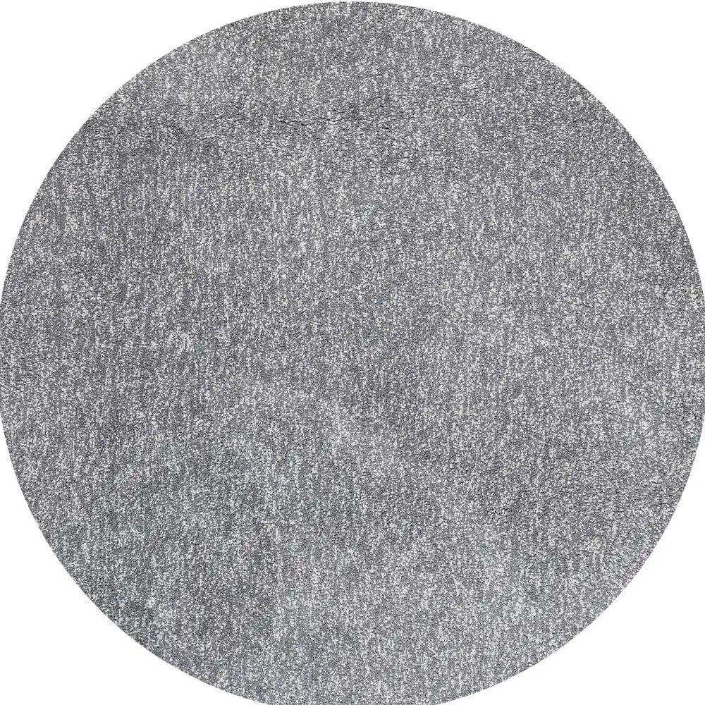 6' Round Grey Heather Plain Indoor Area Rug - Homeroots - Flyclothing LLC