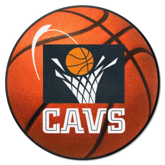 NBA Retro Cleveland Cavaliers Basketball Rug - 27in. Diameter - Cleveland Cavaliers