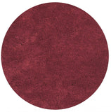 6' Round  Polyester Red Area Rug - Homeroots