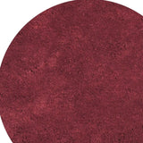 6' Round  Polyester Red Area Rug - Homeroots