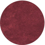 6' Round  Polyester Red Area Rug - Homeroots