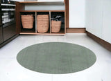 6' Slate Blue Round Indoor Shag Rug - Homeroots - Flyclothing LLC