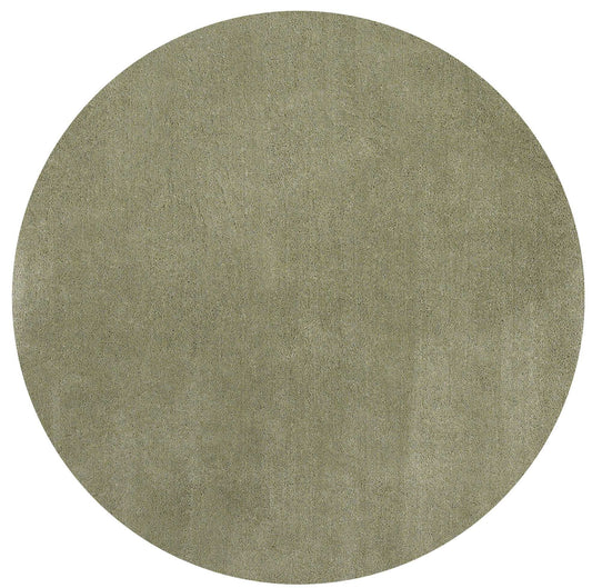 6' Sage Green Round Hand Woven Area Rug - Homeroots - Flyclothing LLC