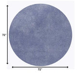 6' Purple Round Indoor Shag Rug - Homeroots - Flyclothing LLC