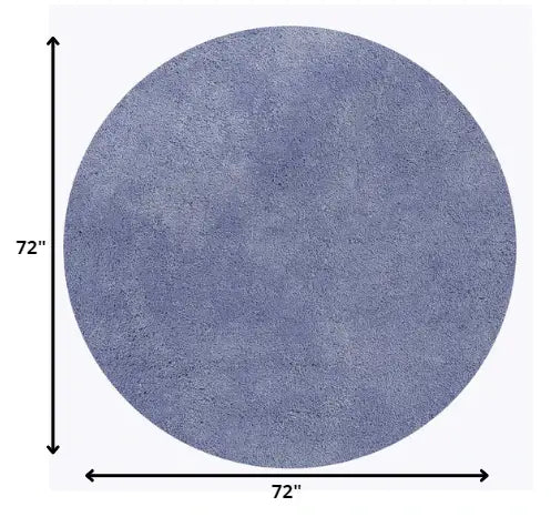 6' Purple Round Indoor Shag Rug - Homeroots - Flyclothing LLC