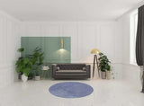 6' Purple Round Indoor Shag Rug - Homeroots - Flyclothing LLC