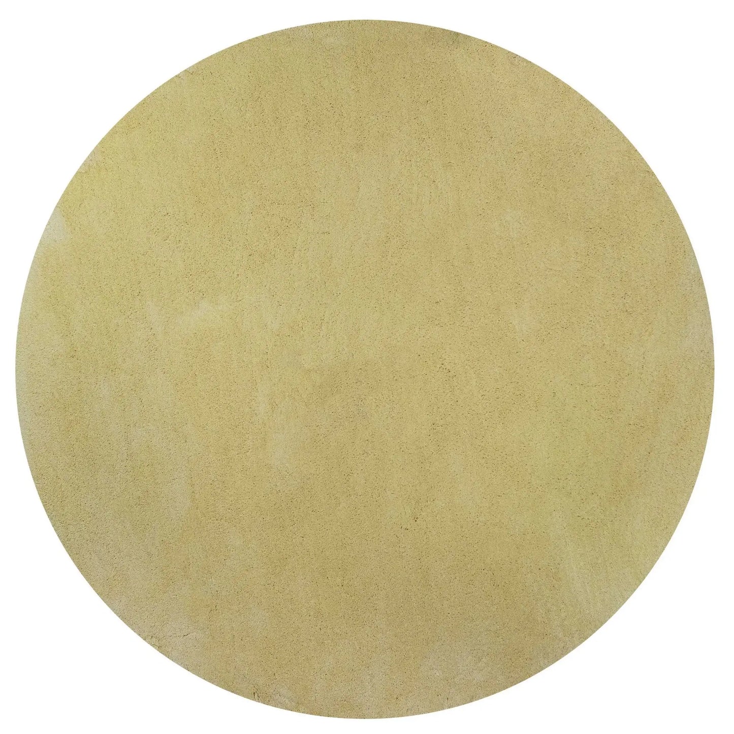6' Round Polyester Canary Yellow Area Rug - Homeroots - Flyclothing LLC