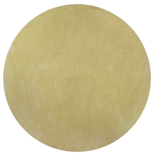 6' Round Polyester Canary Yellow Area Rug - Homeroots - Flyclothing LLC