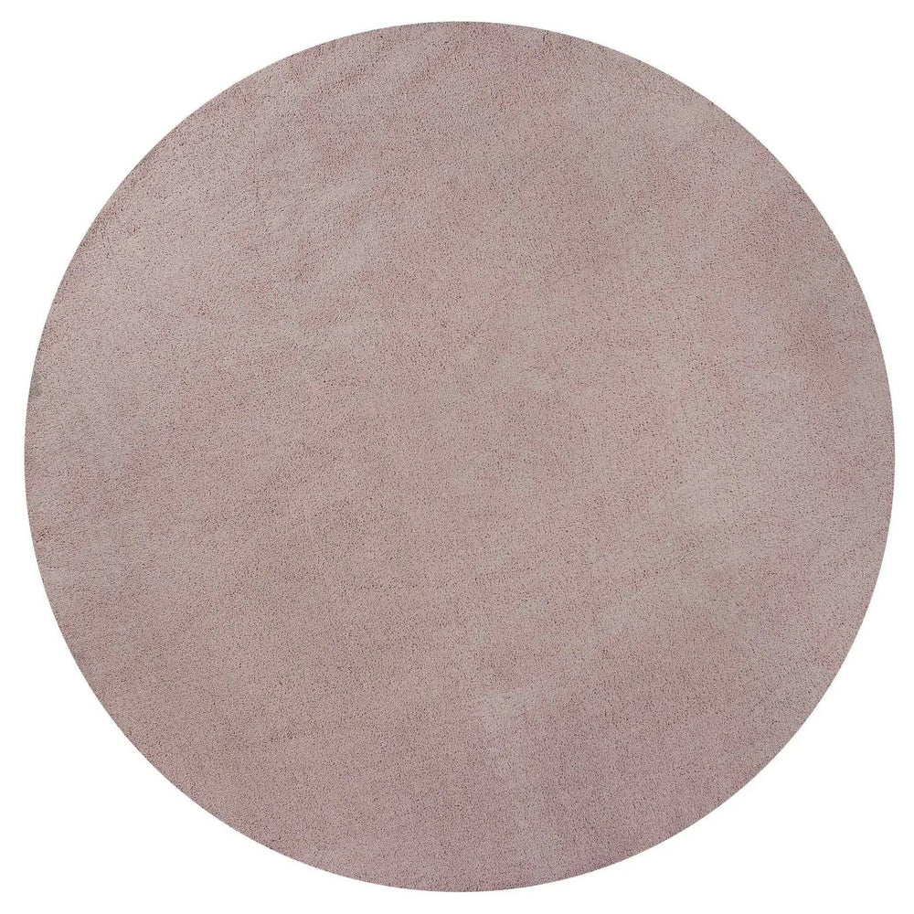 6' Rose Pink Round Indoor Shag Rug - Homeroots - Flyclothing LLC