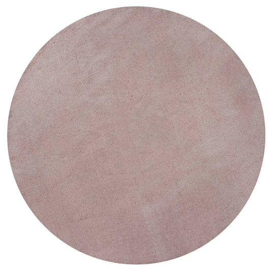6' Rose Pink Round Indoor Shag Rug - Homeroots - Flyclothing LLC