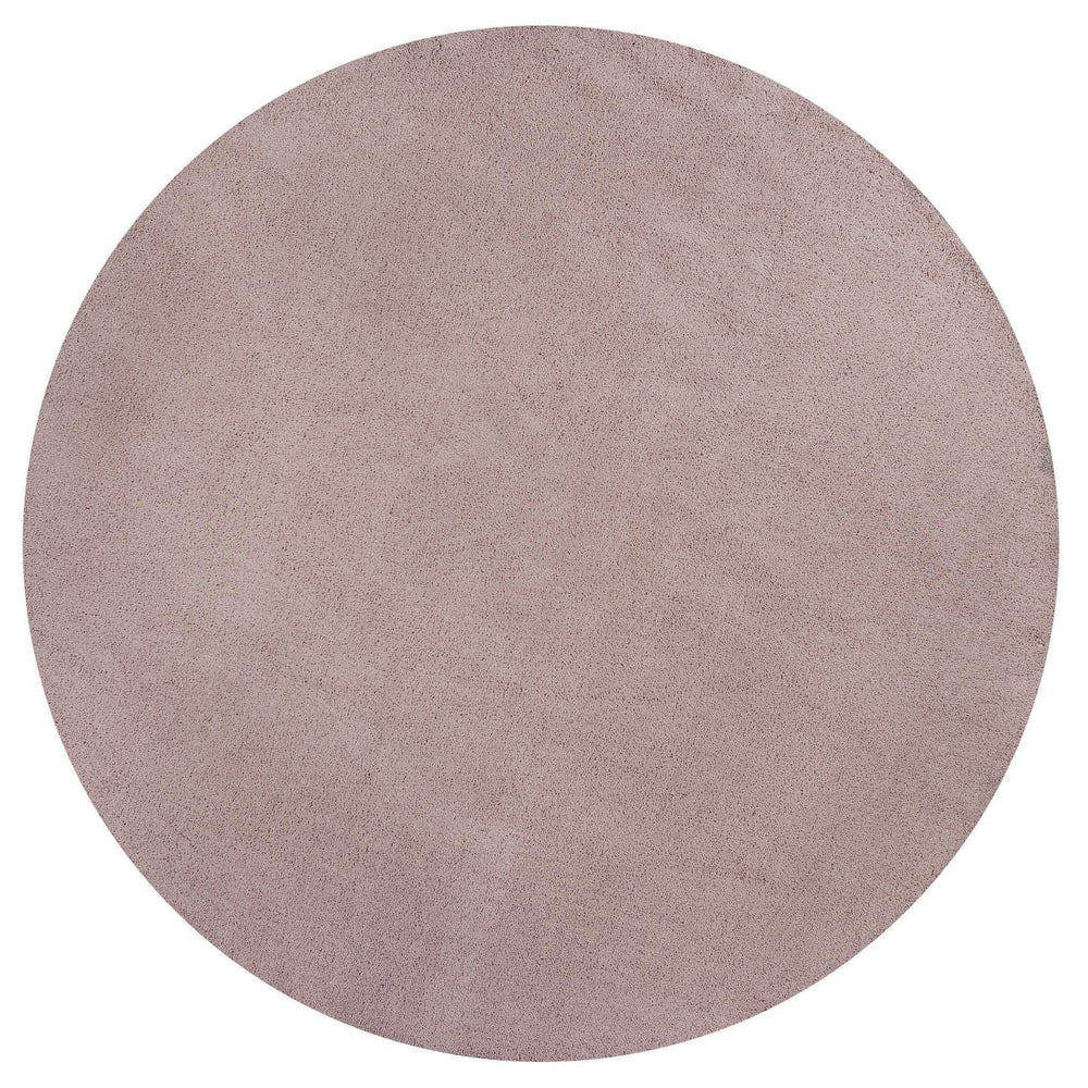 6' Rose Pink Round Indoor Shag Rug - Homeroots - Flyclothing LLC