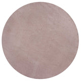 6' Rose Pink Round Indoor Shag Rug - Homeroots - Flyclothing LLC