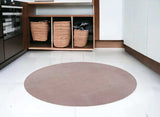 6' Rose Pink Round Indoor Shag Rug - Homeroots - Flyclothing LLC