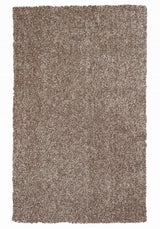 5' X 7' Beige Heather Indoor Shag Rug - Homeroots - Flyclothing LLC