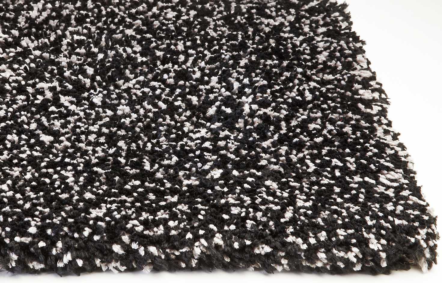 5' X 7' Black Heather Indoor Shag Rug - Homeroots - Flyclothing LLC