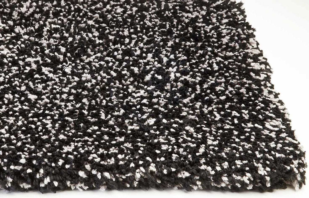 5' X 7' Black Heather Indoor Shag Rug - Homeroots - Flyclothing LLC