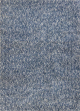 5' X 7' Indigo Ivory Heather Indoor Shag Rug - Homeroots - Flyclothing LLC