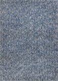 5' X 7' Indigo Ivory Heather Indoor Shag Rug - Homeroots