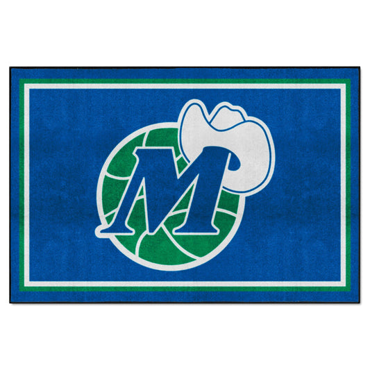 NBA Retro Dallas Mavericks 5ft. x 8 ft. Plush Area Rug - Dallas Mavericks