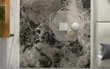 5' X 8' Silver Machine Woven Abstract Watercolor Indoor Area Rug - Homeroots