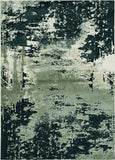 5' X 8' Silver Charcoal Abstract Design Indoor Area Rug - Homeroots - Flyclothing LLC