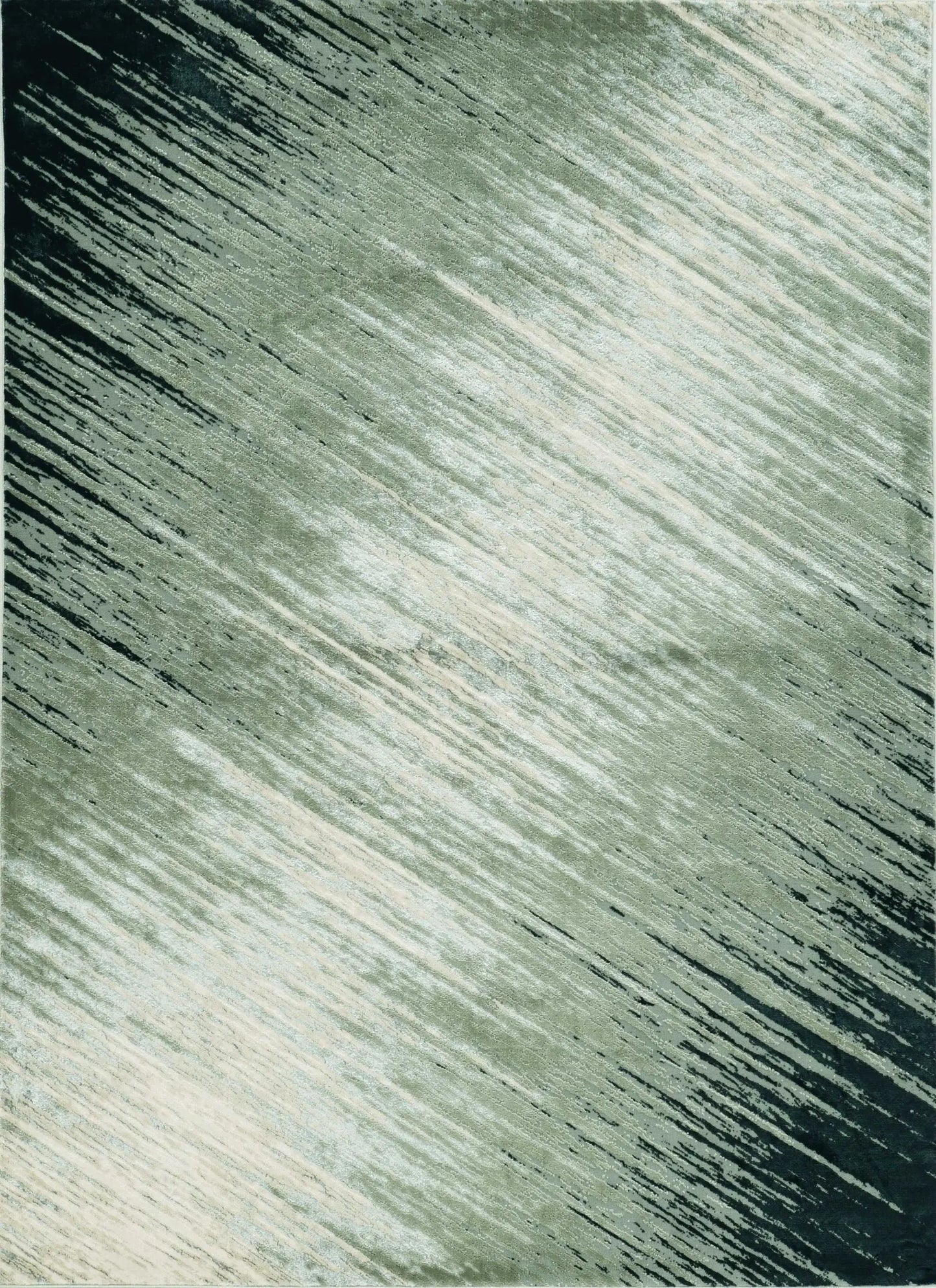 5' X 8' Silver Grey Machine Woven Abstract Brushstroke Indoor Area Rug - Homeroots - Flyclothing LLC