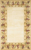 3' X 6' Ivory Wool Floral Hand Tufted Area Rug - Homeroots