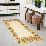 3' X 6' Ivory Wool Floral Hand Tufted Area Rug - Homeroots