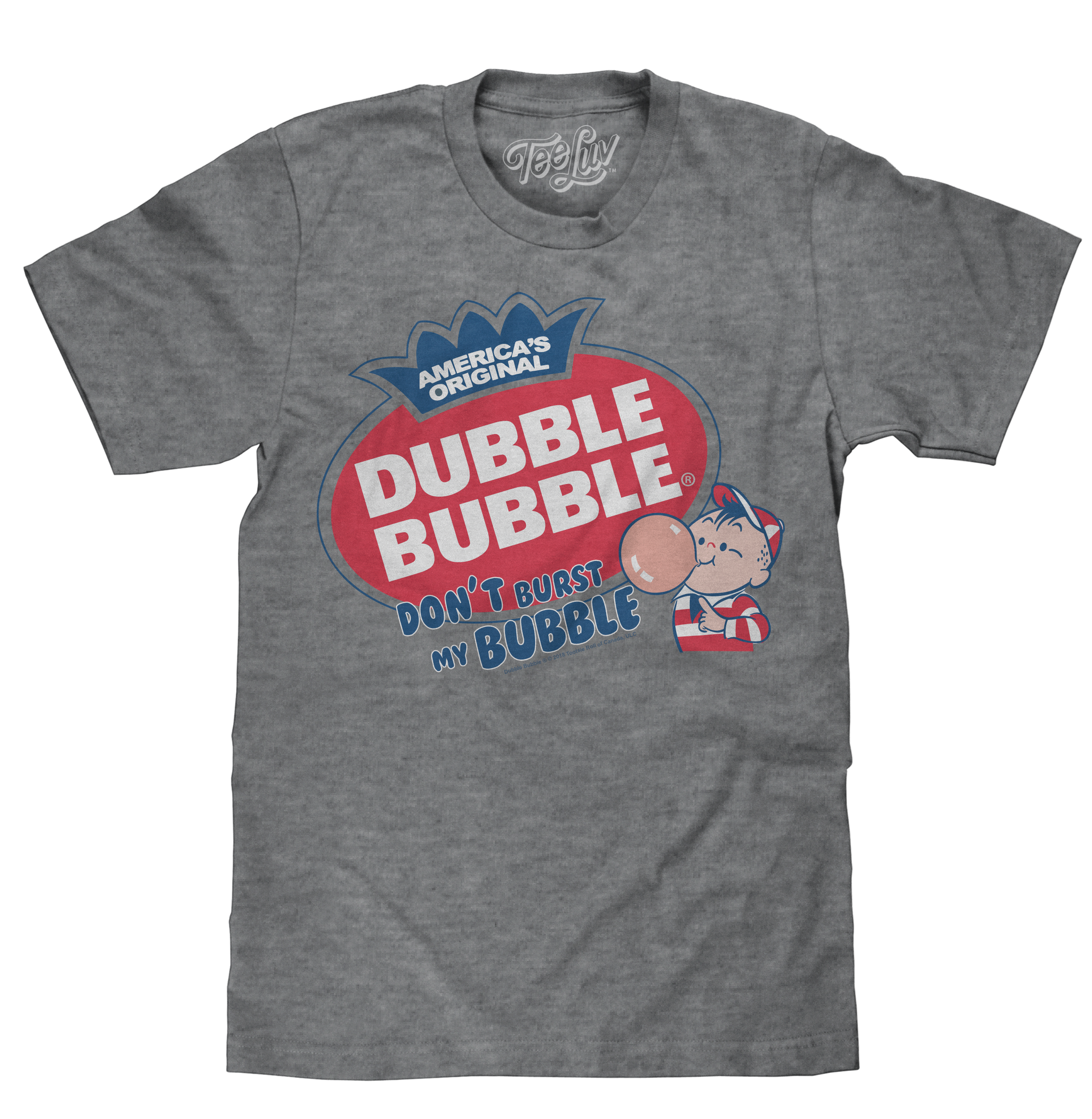 Dubble Bubble Don't Burst My Bubble T-Shirt - Gray
