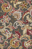 5' X 8' Taupe Floral Handmade Indoor Outdoor Area Rug - Homeroots - Flyclothing LLC