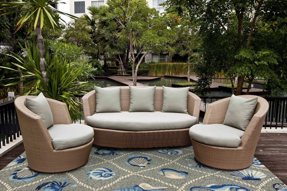 5' X 8' Gray Abstract Handmade Indoor Outdoor Area Rug - Homeroots - Flyclothing LLC