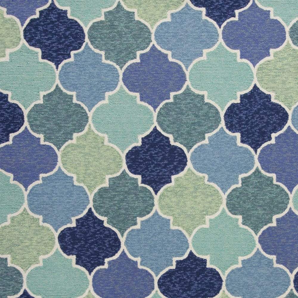 5' X 8' Blue Moroccan Handmade Indoor Outdoor Area Rug - Homeroots - Flyclothing LLC