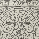 5' X 8' Gray and Ivory Damask Handmade Indoor Outdoor Area Rug - Homeroots - Flyclothing LLC