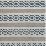 5' X 7' Ivory and Blue Abstract Indoor Outdoor Area Rug - Homeroots - Flyclothing LLC