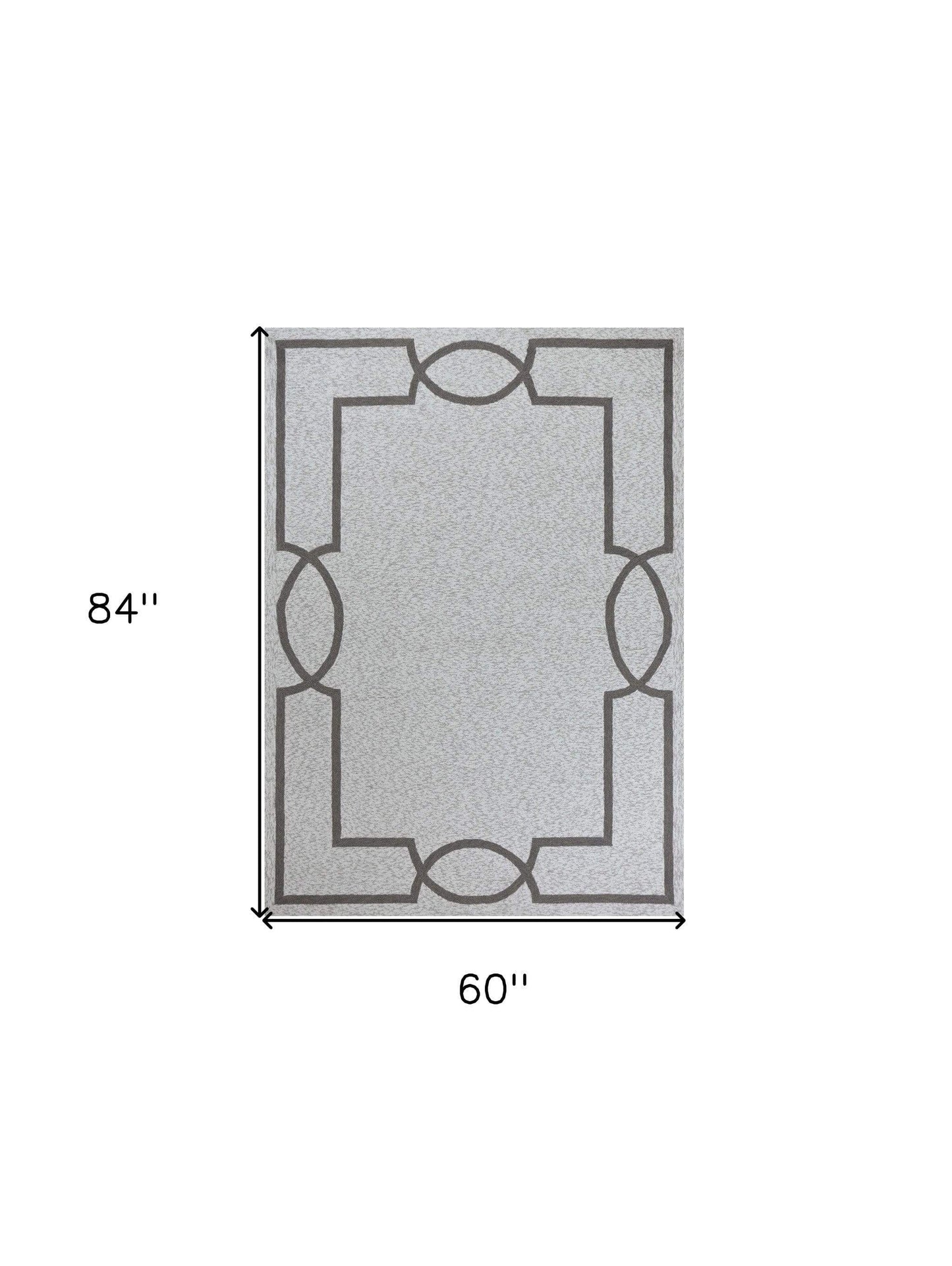 5' X 7' Ivory Indoor Outdoor Area Rug - Homeroots - Flyclothing LLC