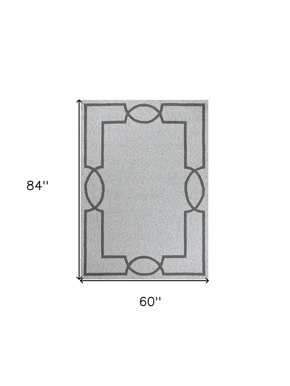 5' X 7' Ivory Indoor Outdoor Area Rug - Homeroots - Flyclothing LLC