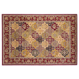Red Octagon Quatrefoil Area Rug - Homeroots - Flyclothing LLC