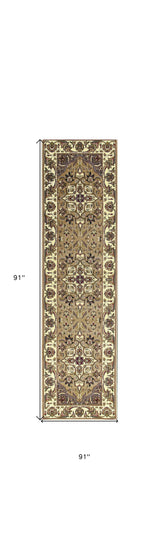 8' Beige And Ivory Area Rug - Homeroots - Flyclothing LLC