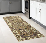 8' Beige And Ivory Area Rug - Homeroots