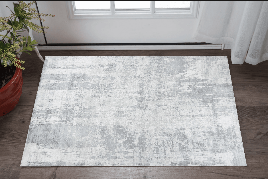 3' X 5' Gray Abstract Hand Loomed Area Rug - Homeroots - Flyclothing LLC