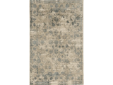 3' X 5' Beige and Blue Floral Area Rug - Homeroots