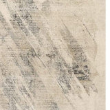 5' X 8' Ivory Grey Machine Woven Abstract Brushstrokes Indoor Area Rug - Homeroots - Flyclothing LLC