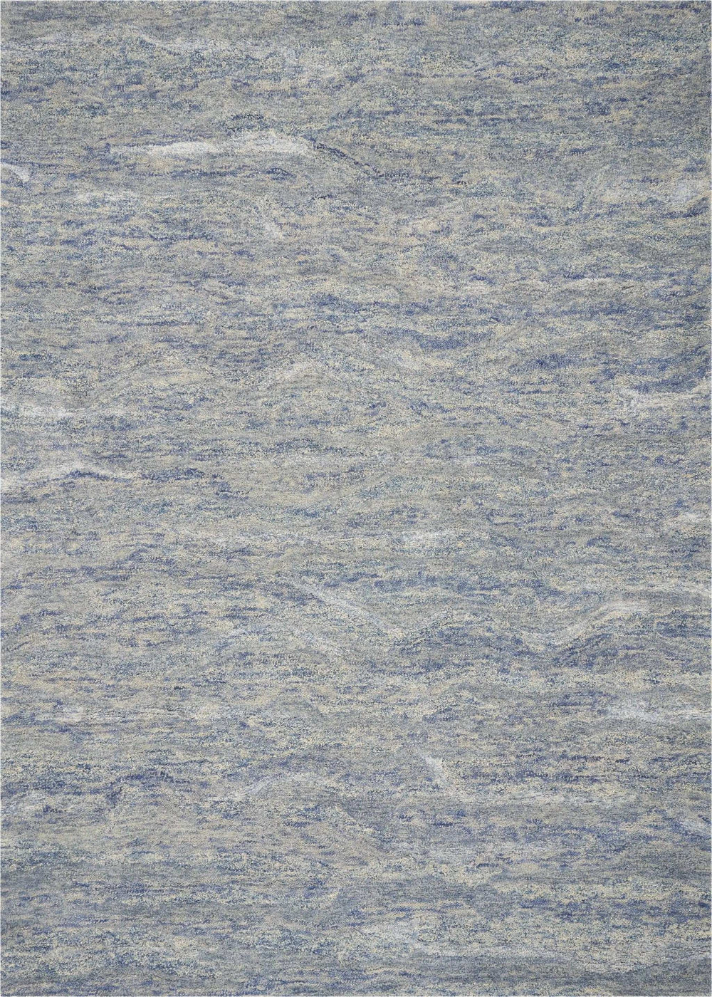 5' X 7' Ocean Blue Hand Tufted Abstract Indoor Area Rug - Homeroots - Flyclothing LLC