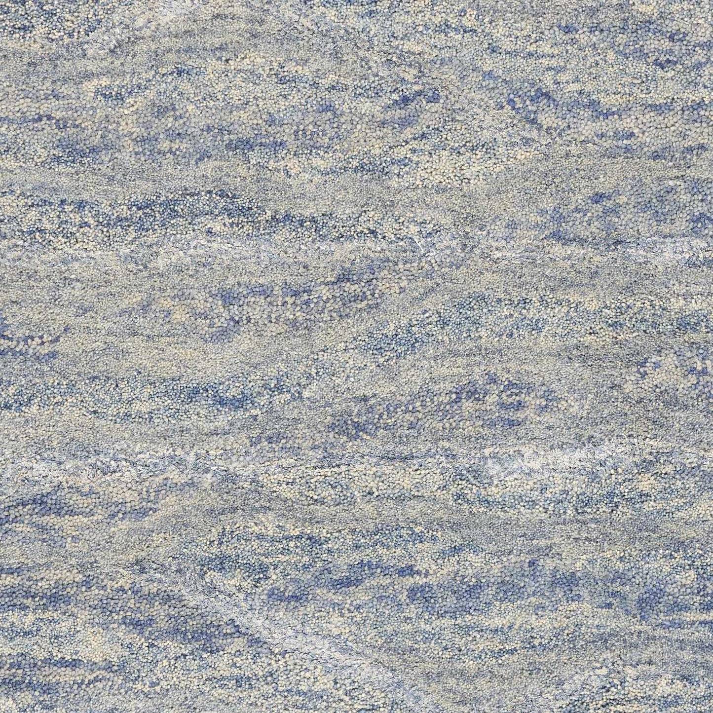 5' X 7' Ocean Blue Hand Tufted Abstract Indoor Area Rug - Homeroots - Flyclothing LLC