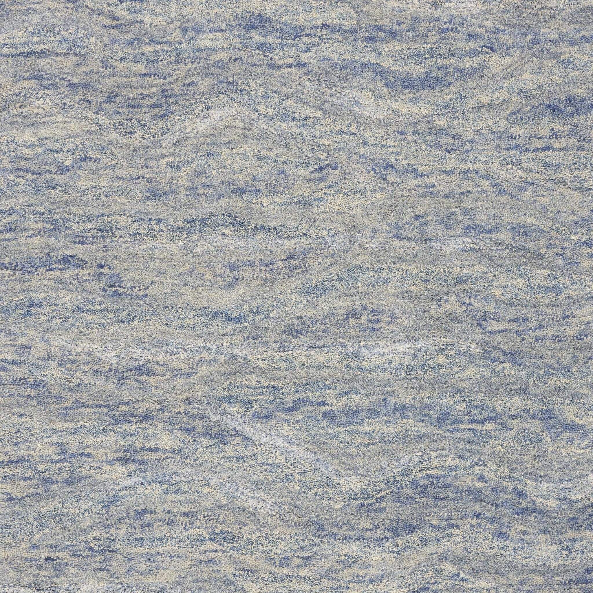 5' X 7' Ocean Blue Hand Tufted Abstract Indoor Area Rug - Homeroots - Flyclothing LLC