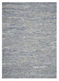 5' X 7' Ocean Blue Hand Tufted Abstract Indoor Area Rug - Homeroots