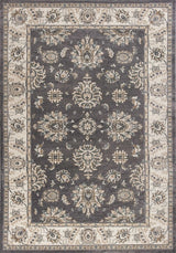 8' X 10' Grey Ivory Floral Indoor Area Rug - Homeroots - Flyclothing LLC
