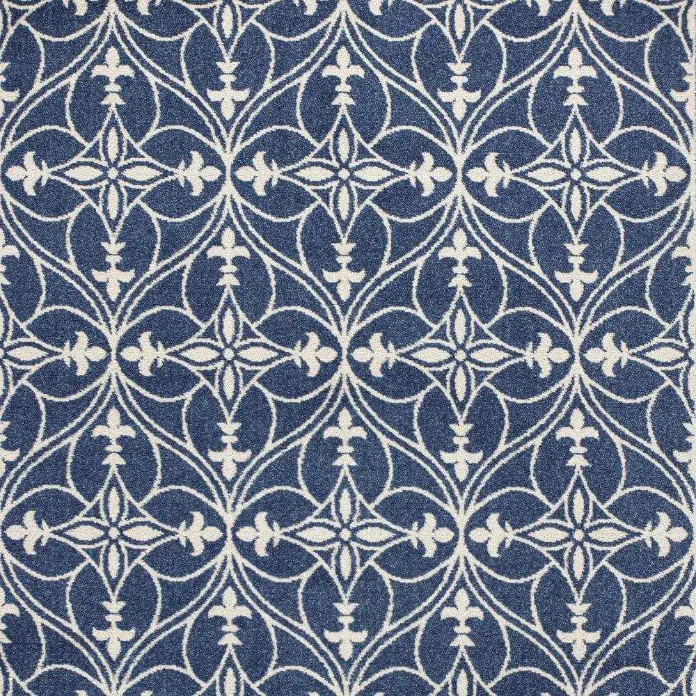 8' X 11' Denim Blue Moroccan Indoor Outdoor Area Rug - Homeroots - Flyclothing LLC