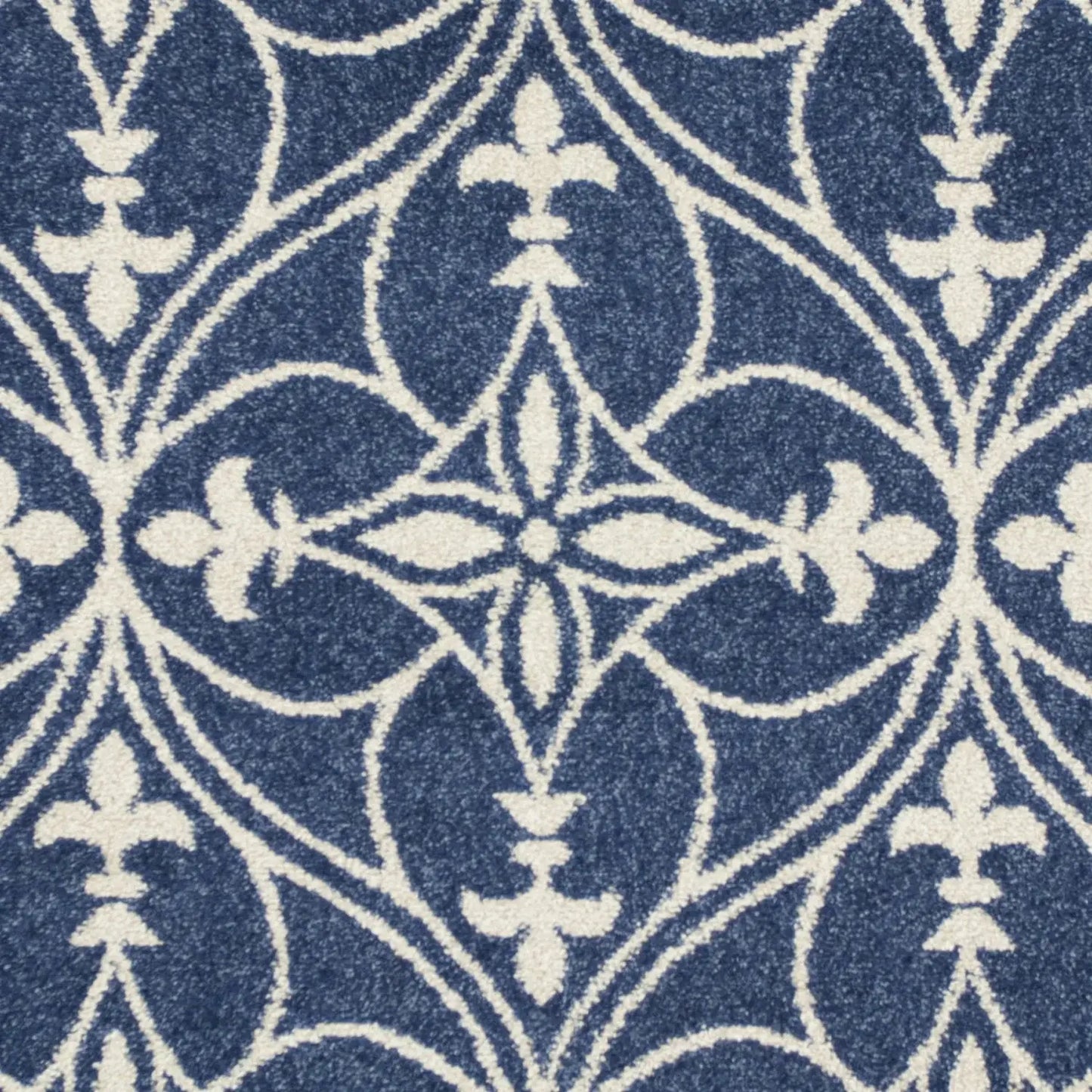 8' X 11' Denim Blue Moroccan Indoor Outdoor Area Rug - Homeroots - Flyclothing LLC