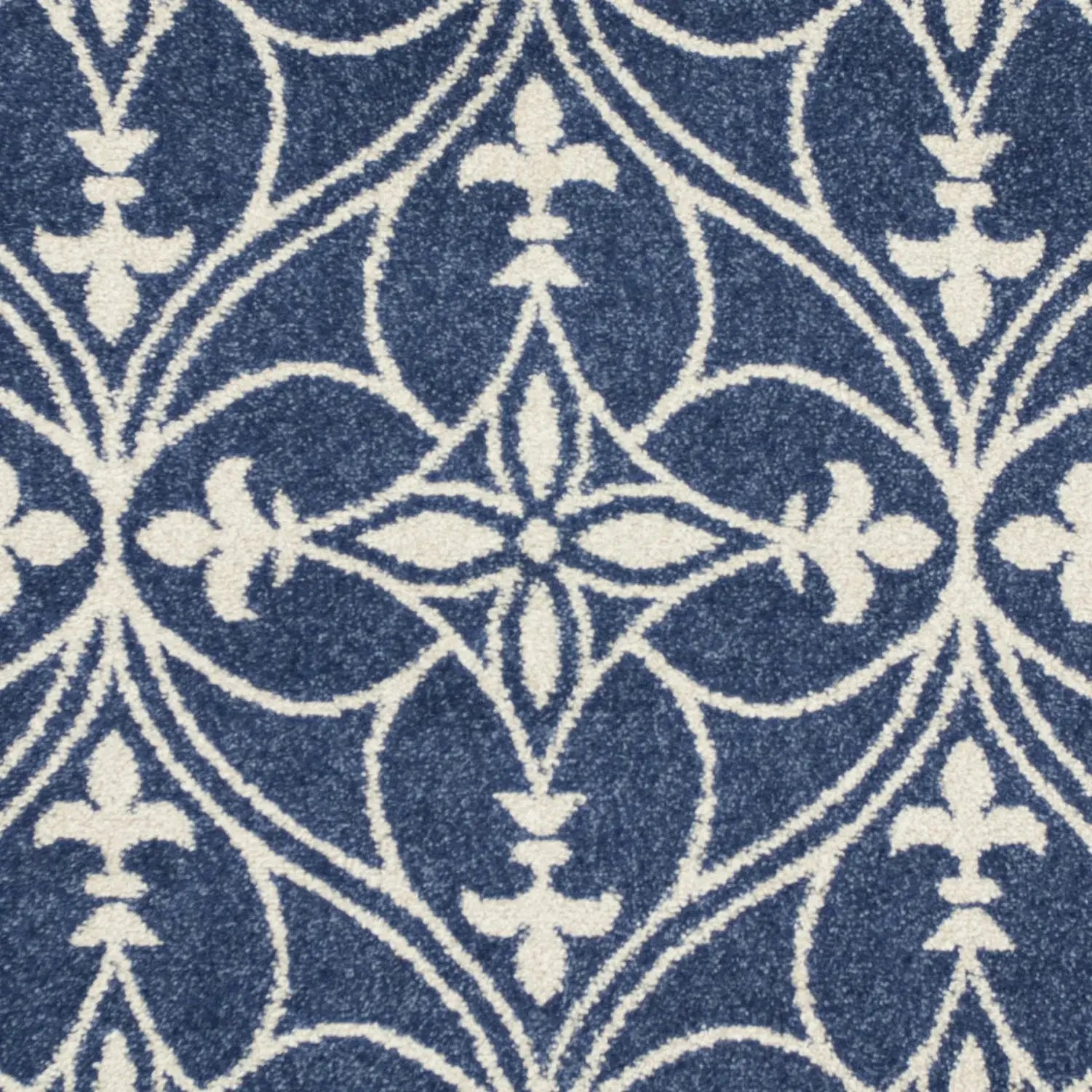 8' X 11' Denim Blue Moroccan Indoor Outdoor Area Rug - Homeroots - Flyclothing LLC